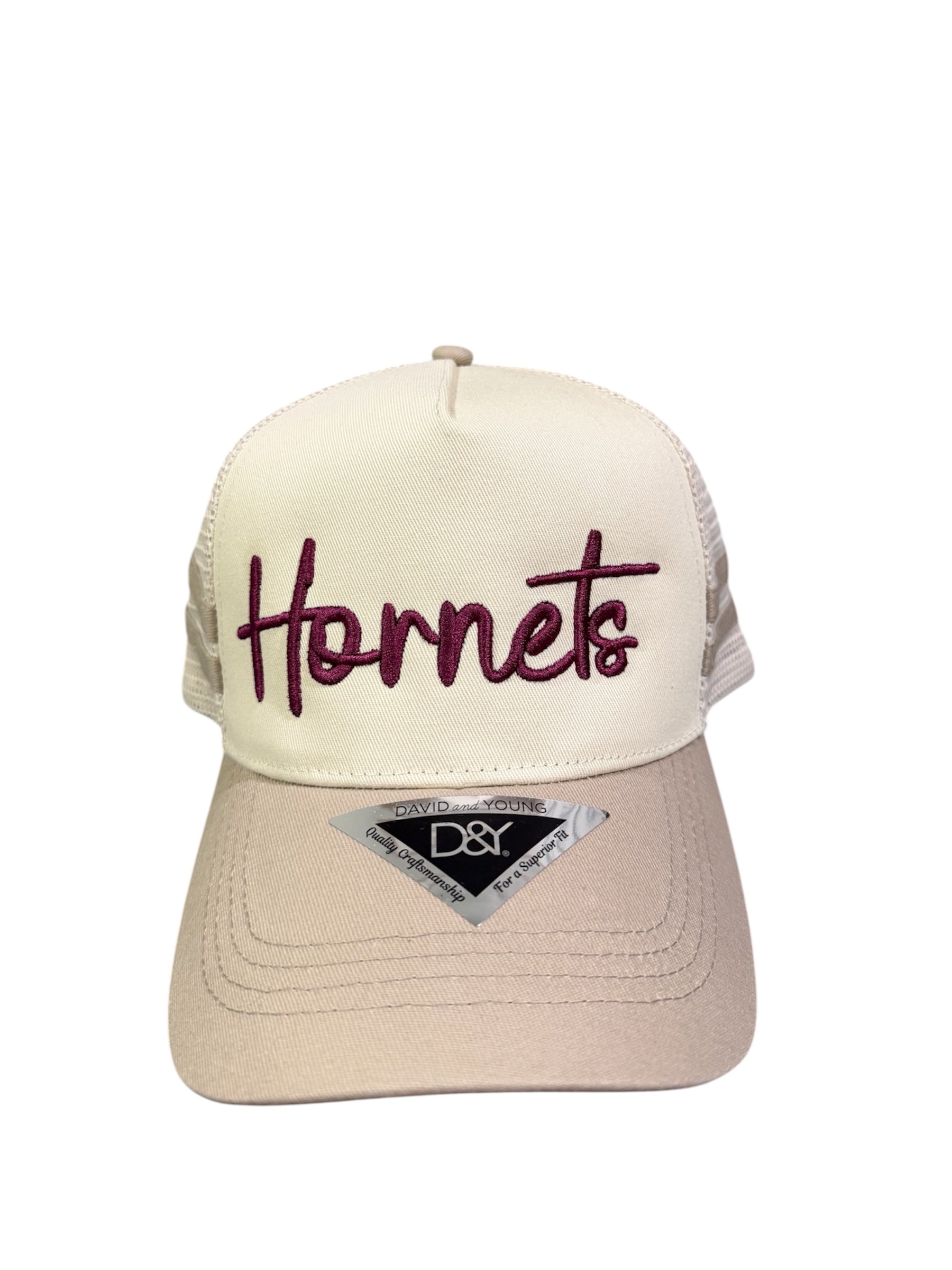 HORNETS CURSIVE 3D HAT
