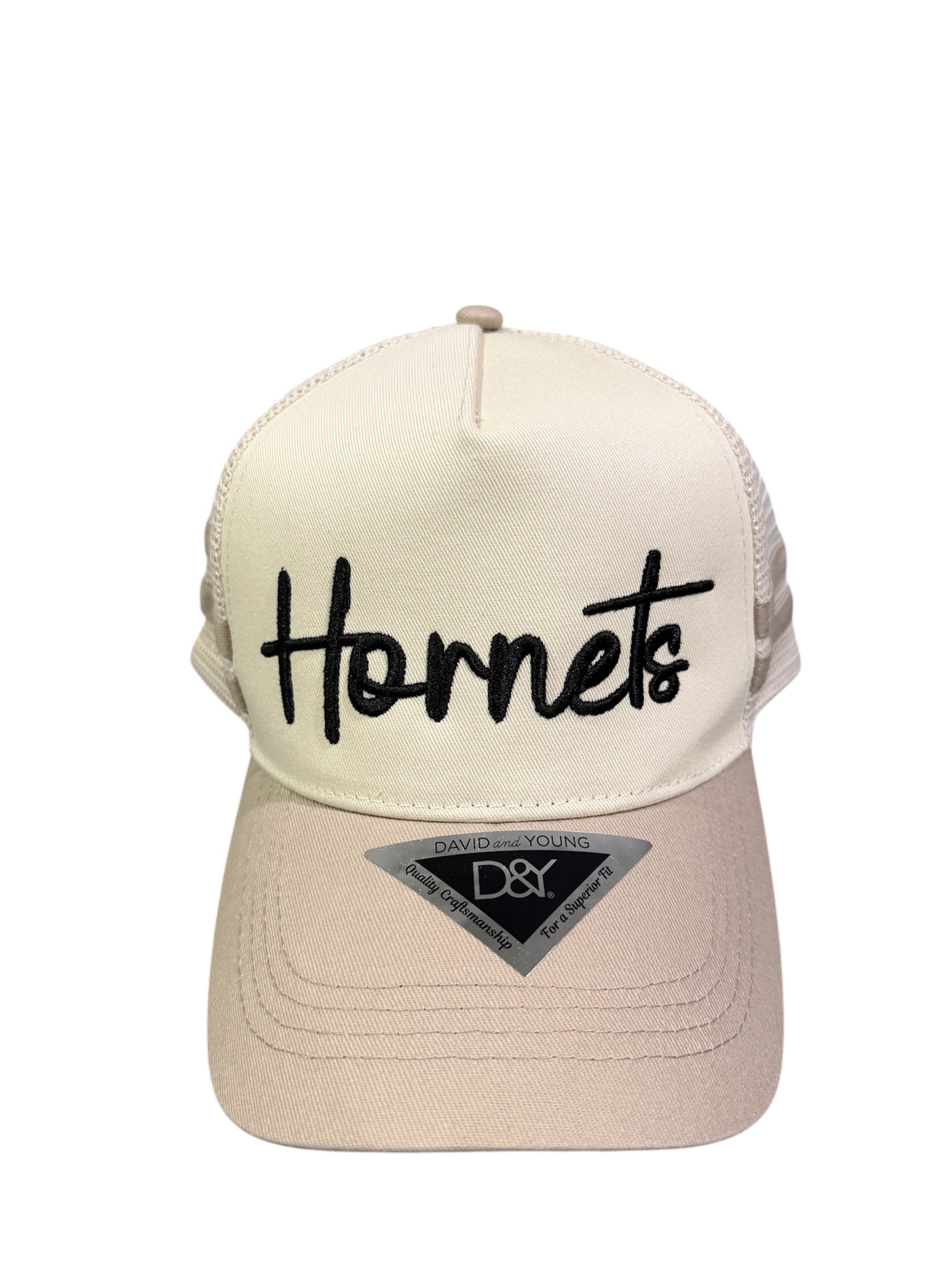 HORNETS CURSIVE 3D HAT